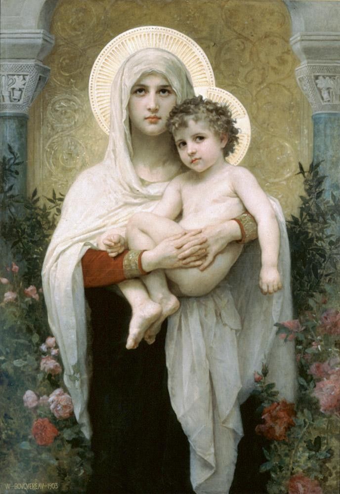 William Bouguereau The Madonna of the Roses